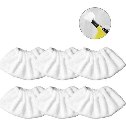 1/2/3/4/5/6pcs For Karcher SC2 SC3 SC4 Steam Mop Cloth Cleaning Pad Replacement Rags Replace Accessories Mop Cleaner Spare Parts