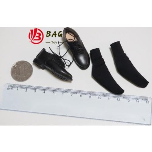 1/6 of the Action Figures model DID MA1009 terminator T1000 leather shoes