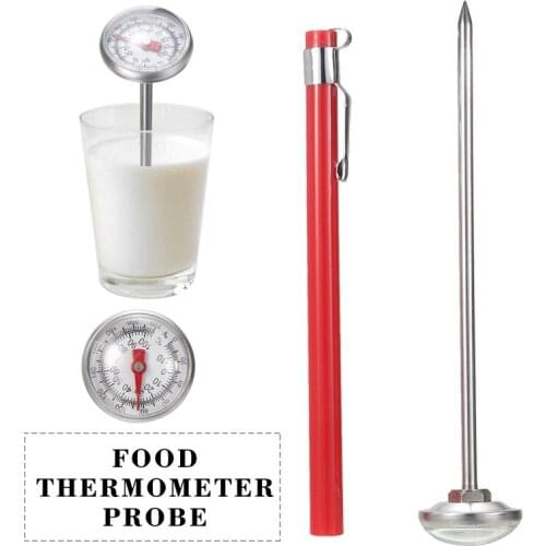1Pcs Food Thermometer Probe Cooking Meat Stainless Steel Temperature BBQ Meat Milk Food Thermometer Probe Hot Sale