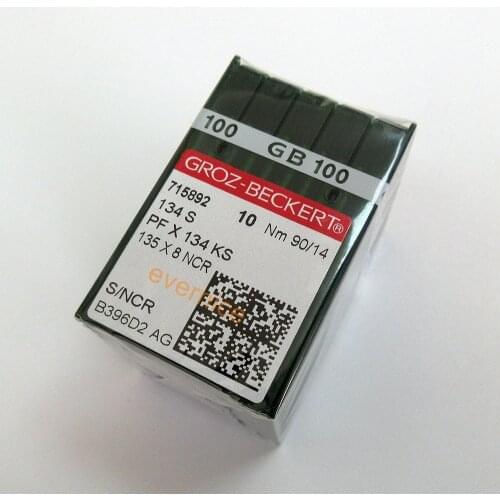 100 Pcs Groz-Beckert 134 S Pfx134 Ks Needles For Leather Sewing