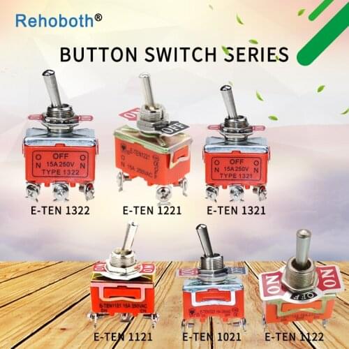 15A 250V ON-OFF ON-ON-OFF-ON SPST SPDT DPDT Power Rocker Toggle Switch