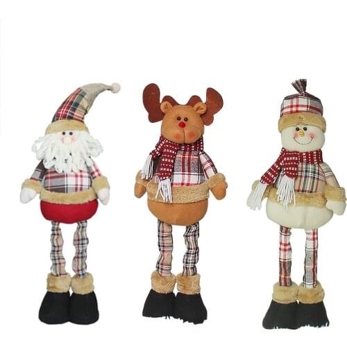 2020 Christmas Decorations Christmas Dolls Christmas Tree Decorations Elk Santa Snowman Decoration Kids New Year Gift Navidad