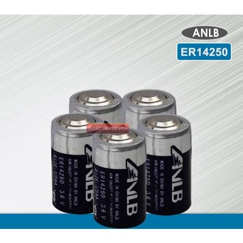 5pcs/lot New Original ANLB ER14250 1/2AA 3.6V 1200mAh Lithium Battery PLC Batteries