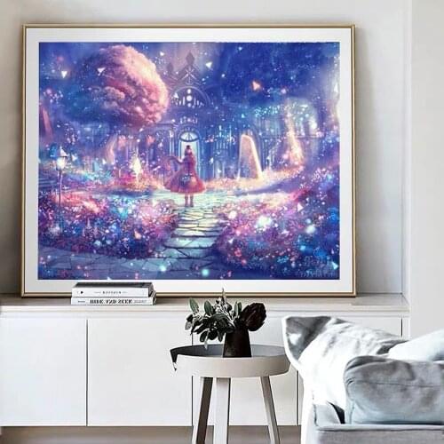 5D Diamond Painting Cartoon DIY Diamond Embroidery Dream World Cross Stitch Little Boy Bedroom Home Decoration