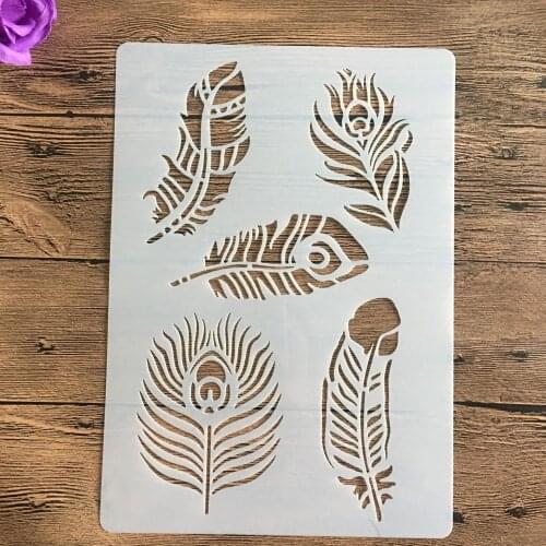 A4 size Leaves Wall Painting Stencils Stamp Scrapbook Album Decorative Embossing Craft Paper stencil for diy scrapbooking