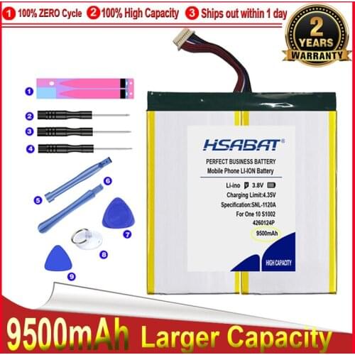 HSABAT 0 Cycle 9500mAh 4260124P Battery for Acer One 10 S1002 Laptop Tablet PC Replacement Accumulator