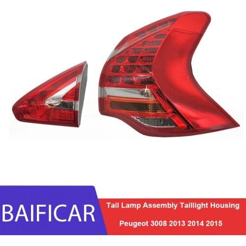 Baificar Brand New Genuine High Quality Old Style Rear Tail Lamp Housing Rear Light Assembly For Peugeot 3008 2013 2014 2015