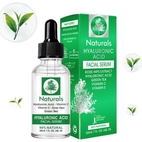 Hyaluronic Acid Face Serum Anti-Aging Deep Cleansing Shrink Pore Whitening Moisturizing Exfoliating Conditioning Skin Care 30ML