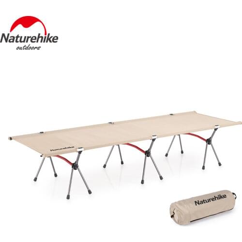 Naturehike Camping Cots Compact Ultralight Camping Bed Outdoor Beach Travel Tent Sleeping Fishing Cots Portable Folding Bed