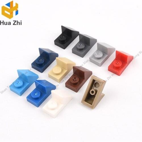 "Building Blocks Parts 15672 10PCS Slope 45 degrees 2 x 1 with 2/3 Cutout [New Version] LEGOING MOCS Education"