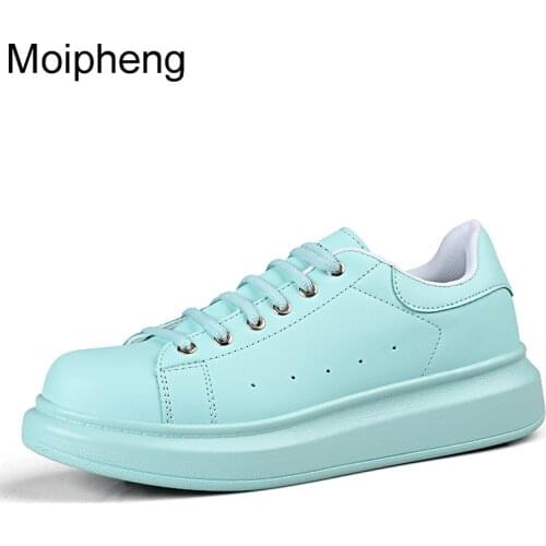 Moipheng Sneakers Women 2021 Fashion Vulcanized Shoes Lover Lace-up Casual Shoes Orange Basket Shoe Breathable Walking Men Flats