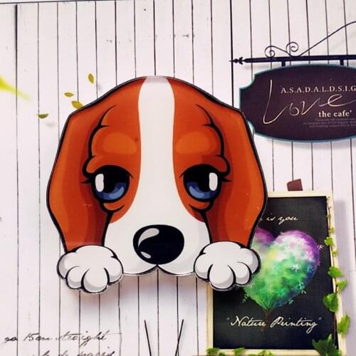 Lovely Cartoon Dogs Badges Pins For Clothes Shirt Backpack Decorating Brooch 1pcs/bag 15 Kinds Bichon/Husky/Bulldog Shape