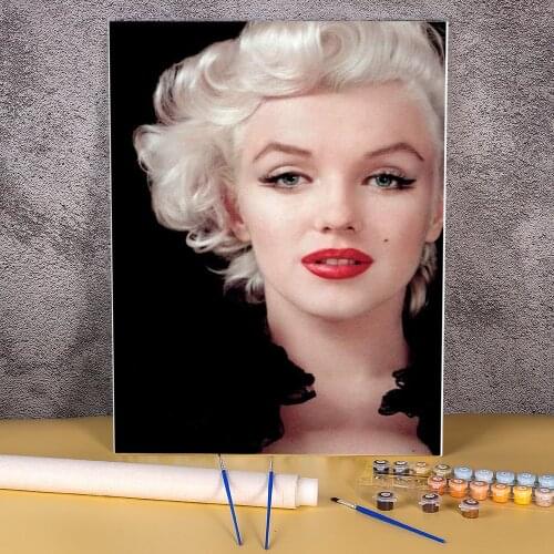 Marilyn Monroe Coloring By Numbers Painting Kit Oil Paints 50*70 Painting On Canvas Decorative Paintings Crafts For Handiwork