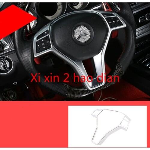 For Mercedes-Benz 11-15 E-Class E260E300 steering wheel button decorative frame sequins modified interior stickers