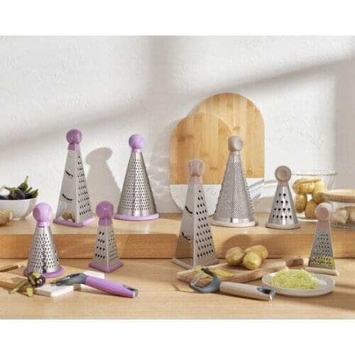 New Trend 2021 Emsan Sento Golden Pink Big 3 Sided Grater Grater Ralador терка