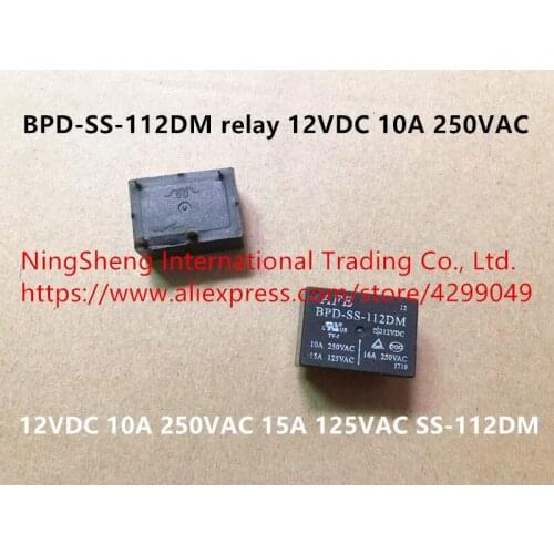Original new 100% BPD-SS-112DM relay 12VDC 10A 250VAC 15A 125VAC SS-112DM BPD-SS-124DM SS-124DM 24V