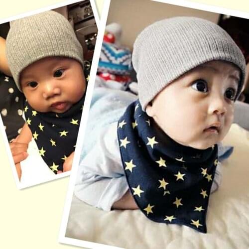 Autumn Winter Toddler Baby Striped Beanie hat Casual 0-3 years Warm Thicker Knitted Crochet Bonnet For Newborn Baby Boys Girls