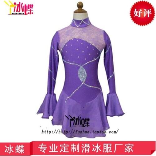 Girls Figure Skating Dresses Graceful New Brand Custom Ice Skating Dresses For Competition DR4417