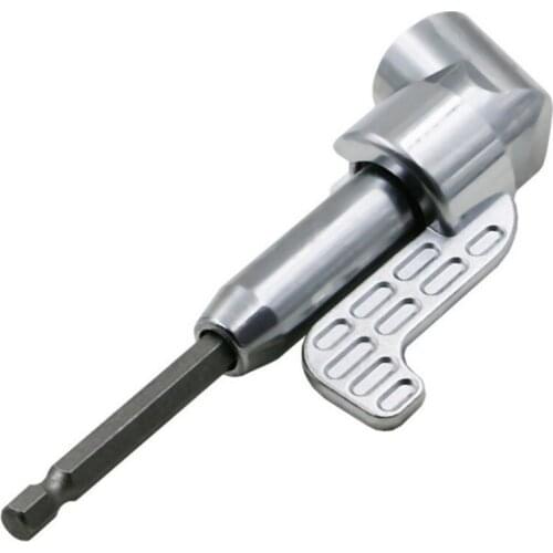 Professional 105 Degree Adjustable Right Angle Drilling Corner Screwdriver Quick Change Extension Hex Shank