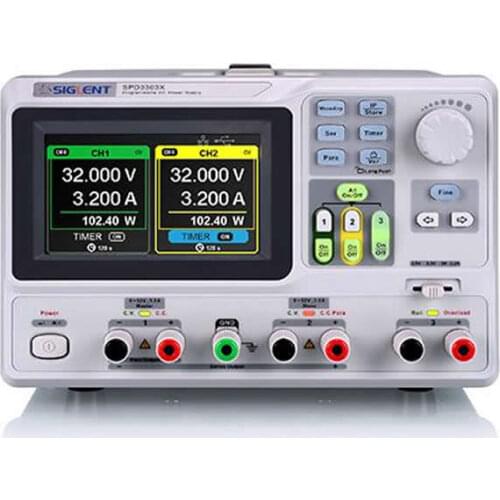 SPD3303X-E/SPD3303X programmable DC regulated power supply, 220W three high-precision output 32V/3.2A*2, 2.5V/3.3V / 5V/3A*1