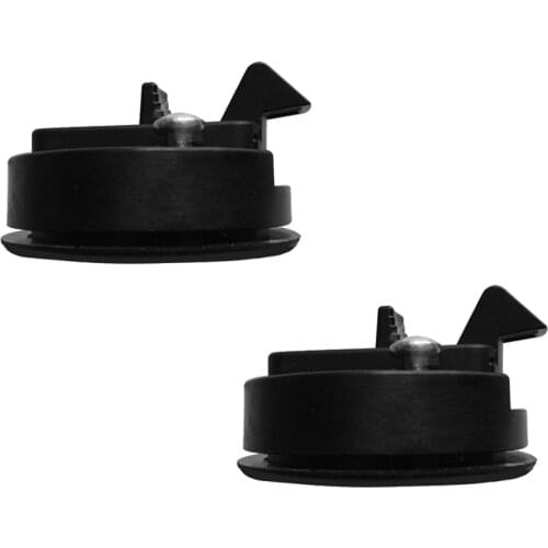 Pack of 2 Pieces Black 2"/50mm Flush Round Pull Slam Latch with Keys for Marine Boat Deck Hatch RV 1/4" Door Thickness