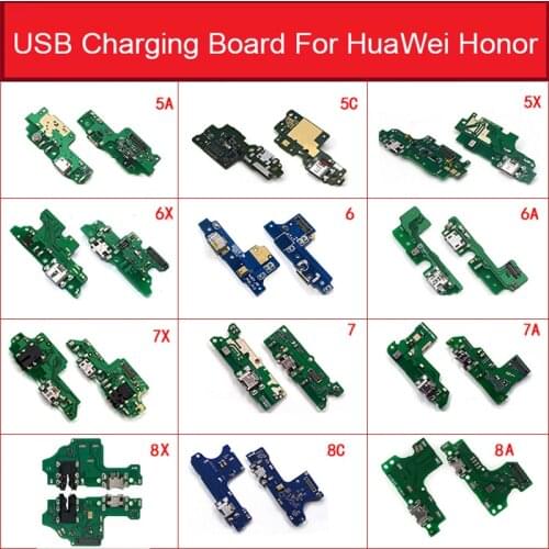 USB Charger Board For Huawei Honor 5A 5C 5X 6 6A 6X 7 7A Pro 7C 7X 8A 8C Max Usb Charging Dock Jack Connector Board Replacement