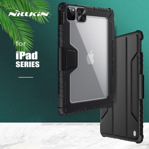 Nillkin Bumper Slide Camera Protect Cover Magnetic Flip Leather Case for iPad Air 10.9 2020 Air 4 Pro 11 2020 Back Cover