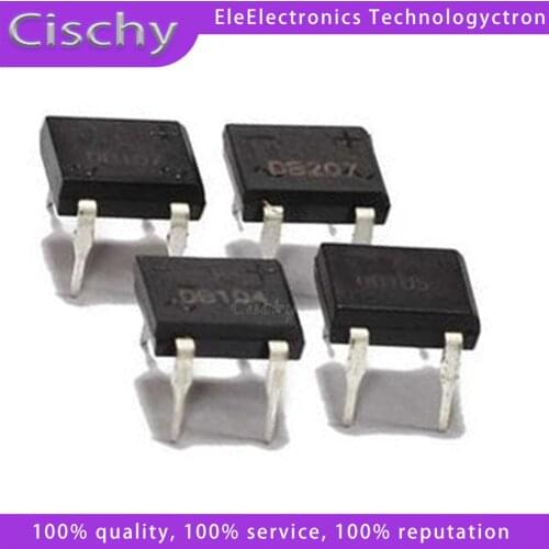 10PCS DB207 DIP DIP-4 Bridge Rectifiers 1000V 2A DB104 DB157 DB107 DB207S DB107S SOP-4