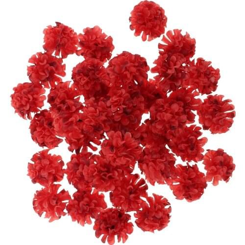 Pack of 40Pcs Artificial Floral Silk Rose Lilac Flower Blossom Heads Bulk Home Decor