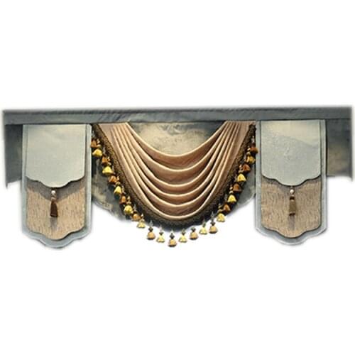 Custom Valance is used on the top of the curtain, the living room window bedroom hotel apartment not include curtains and tulle