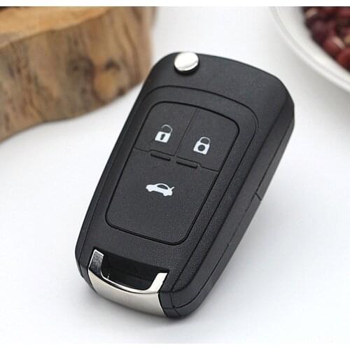3 Button Car Key Shell 2019 New Car Folding Key Case Replacement Flip Folding Remote Auto Car Key Shell Case for Chevrolet Cruze