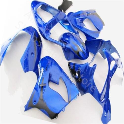 Customize blue black Fairing Kit For Kawasaki Ninja 2000 2001 ZX-9R ZX 9R 00-01 ZX9R 00 01 Motobike Fairings