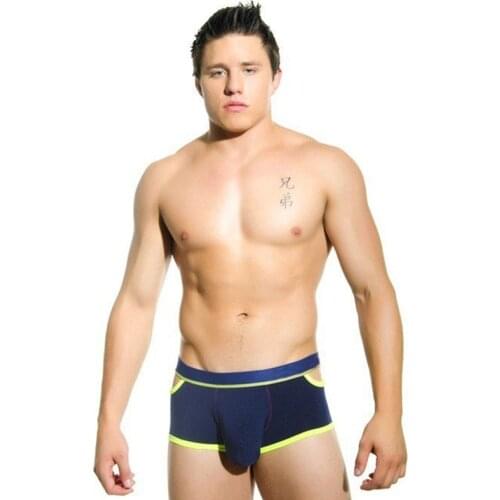 2018 Best Brand Men Newest Underwear Boxer Sexy Cotton Cuecas Boxers Shorts Gay Underwear Man Male Boy Underpants Slip Panties