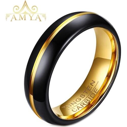 Promotion 2017 new style fashion high polished rings for men high quality tungsten steel trendy ring TCR-060