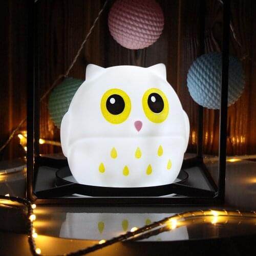 Animal Night Lights Cartoon Battery Operated LED Night Lamp For Romantic Home Table Bedroom Decorative Baby Kids Birthday Gifts