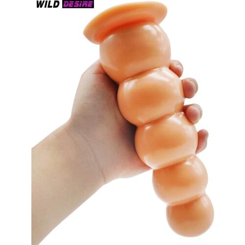 New Flesh Beaded Butt Plug beads anal dildo sex toys backyard anus plug Adult Game gay Lesbian erotic toys sex products 18