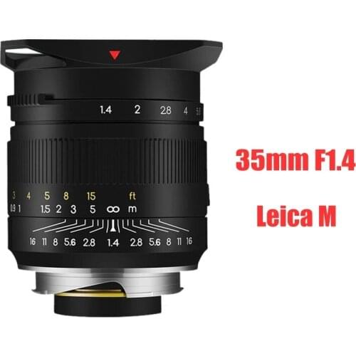 TTArtisan 35mm F1.4 Camera Lens for Leica M-mount Camera Full Fame Lens For Leica M-M M240 M3 M6 M7 M8 M9 M9p M10