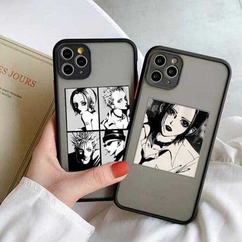 Oosaki Nana Anime Shockproof Phone Case For iPhone 12 11 Pro XS MAX 7 XR SE20 X 8Plus Cartoon Movie Hard Clear Cover Matte Shell