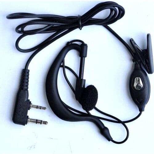 Baofeng UV-5R Original Earphone for Walkie Talkie UV 5R PTT Headset With Mic K port Headphone for 888S uv5r UV-5RA UV-5RE UV82