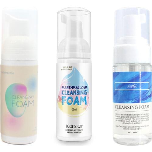 Eyelash Extension Glue Cleaning Foam Professional 60ml Eye Lash Cleanser No Stimulation Makeup Cleaner Tools