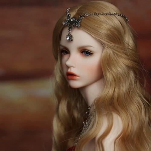 [PF] Light Brown Curly Wavy Wig For 1/6 1/4 MSD 1/3 SD DZ AOD LUTS BJD Doll Dollfie