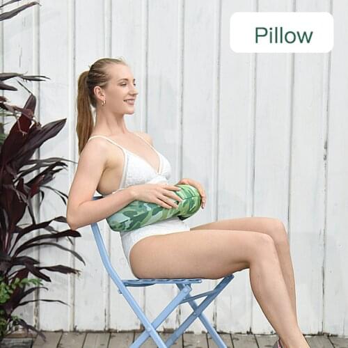 Portable Semi-circular Swimming Ring Thickened Inflatable Humanized Buckle Design Neck Pillow Lumbar Support For Kids