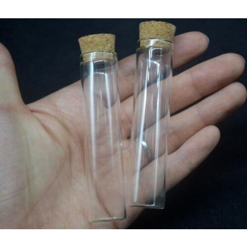 Art Girl 100pcs/lot 13ml Transparent 18*80mm wishing glass bottles jars diy jewelry finding craft with wooden cork stopper Gift