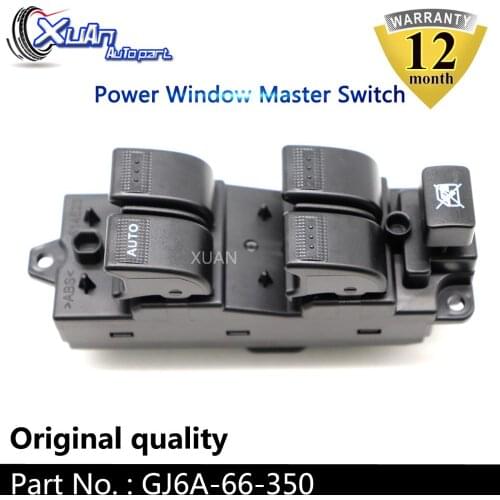 XUAN Power Window Lifter Master Control Switch GJ6A-66-350 For Mazda 6 2.3L 3.0L 2003-2012 BJ2G-66-350 BJ3D-66-350