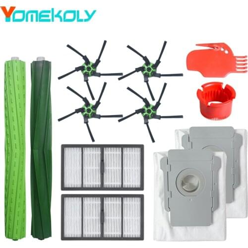 For IRobot S9 S9+ Robot Vacuum Cleaner Main Brush Side Brush HEPA Filter Dust Bag Replacement Accessories Parts
