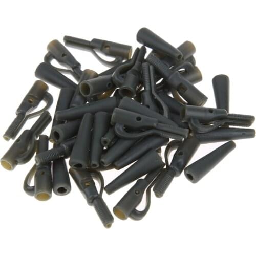 20Sets/lot Carp Fishing Tackle pesca Safety Lead Clips Carp Fishing Tackle Tool Safety Lead Clips with Pins +Tail Rubber Tubes