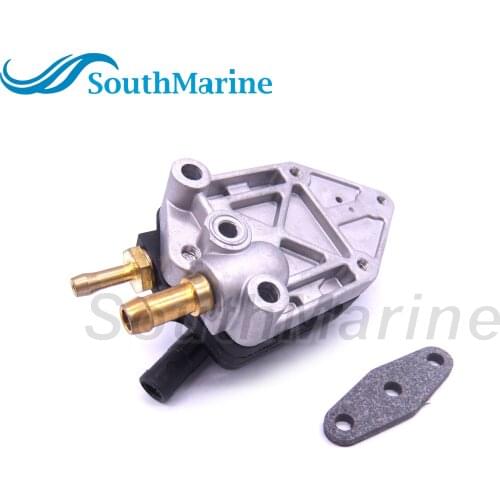 0438555 438555 0433386 433386 Fuel Pump for Johnson Evinrude OMC BRP 20-30hp Boat Motor Small Nipple
