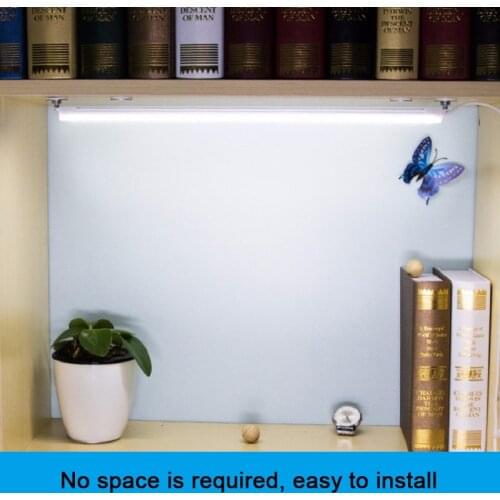 1PCS 43cm 220VAC Under Cabinet Night Light Cable 2835 LED Strip Bar Lamp Study Desk Lights for Kitchen desktop Wall Lighting