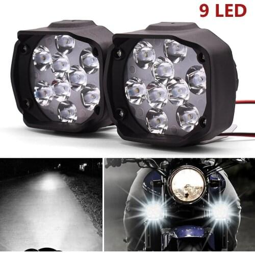 2PCS Motorcycle Headlight 1000LM Spotlight With Switch Auxiliary Lamp For Ducati 400 620 695 696 796 821 797 900 MONSTER M400
