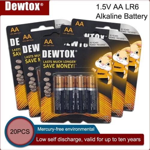 20PCS Original DURACELL 1.5V AA Alkaline Battery LR6 For Electric toothbrush Toy Flashlight Mouse clock Dry Primary Battery